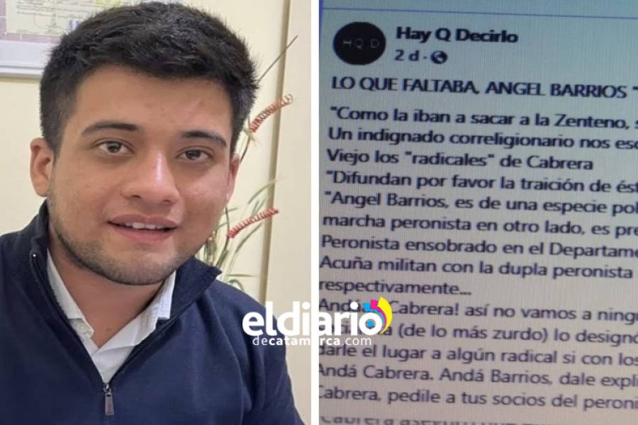 El presidente de la JR de Valle Viejo canta la “la marcha peronista” en el dpto. Santa Rosa