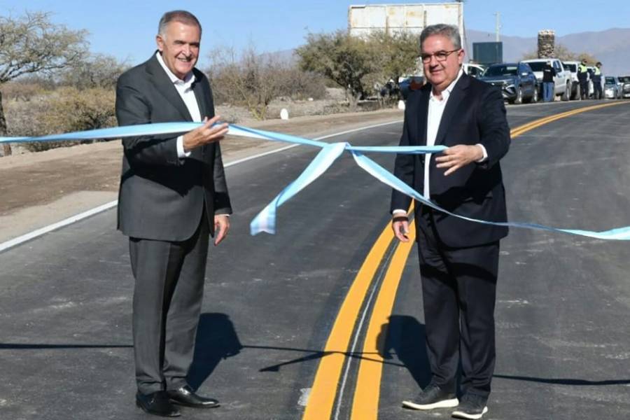 Jalil y Jaldo dejaron inaugurado un tramo de la Ruta Provincial Nº307