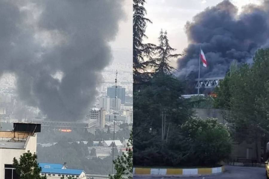 IMPACTANTE VIDEO: el momento en que un misil israelí impacta la TV de Irán en vivo
