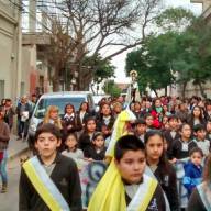 El Colegio del Carmen se viste de fiesta: procesión y misa en honor a la Virgen