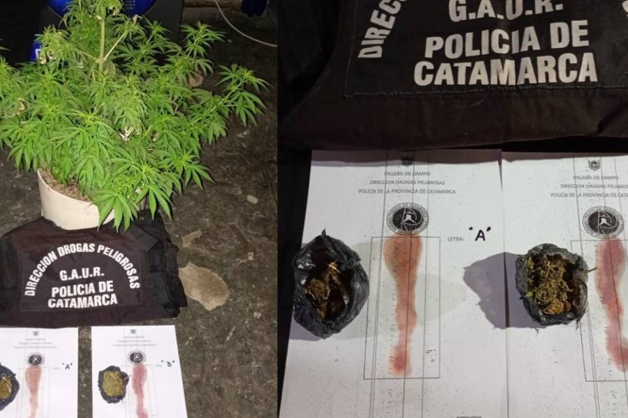 Secuestran Cocaína, Marihuana y dos millones de pesos en Andalgalá