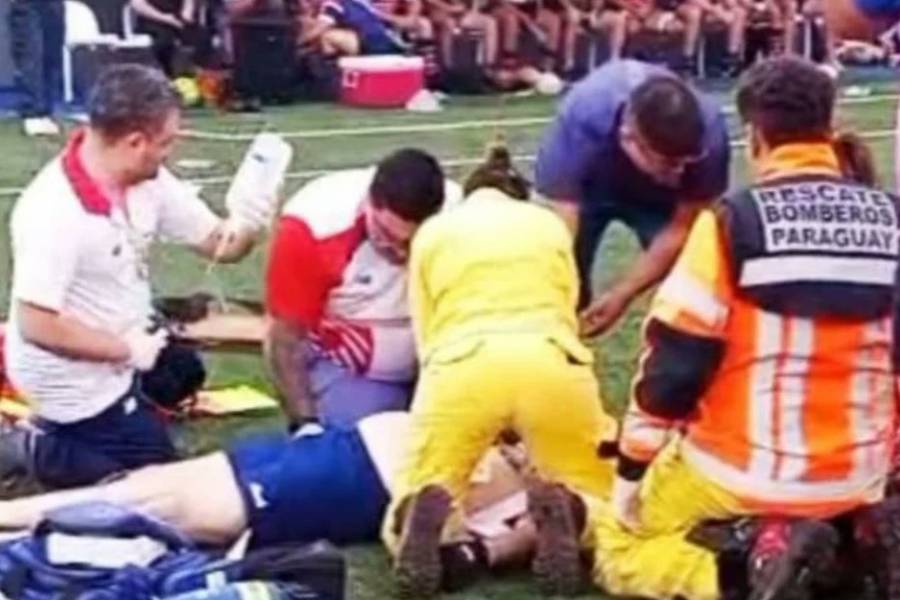rugbier argentino cayó desplomado y murió en pleno partido en Paraguay