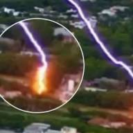 Impresionantes imágenes: un rayo impactó en un hospital de Chaco y provocó fuertes daños