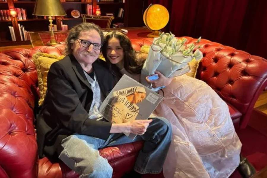 Encuentro de lujo: Charly García recibió a Rosalía