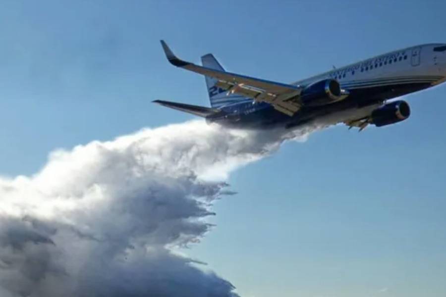 El hidrante más grande de Latinoamérica combate el incendio en Chubut: las llamas no ceden