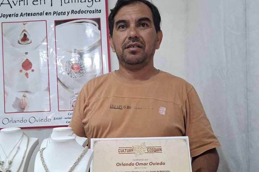 Orfebre catamarqueño premiado en Cosquín