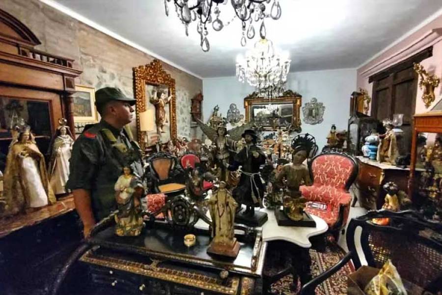 Secuestran un centenar de piezas con valor histórico en una vivienda de Saldán