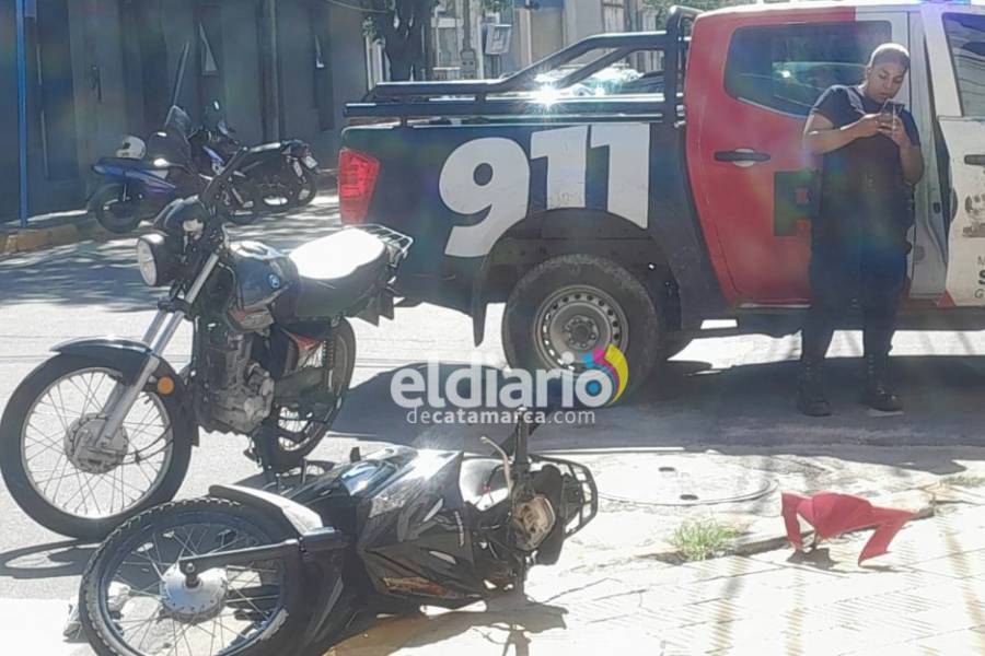 Choque de motos deja una persona herida en el centro de la Ciudad