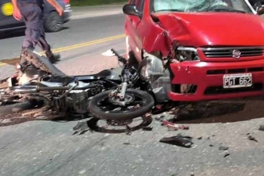 Alto Fariñango: Motociclista tuvo que ser internado tras protagonizar un choque