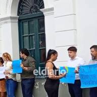Judiciales protestaron en la mañana de este miércoles  
