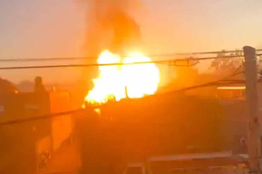 Explotó un depósito de garrafas en Merlo