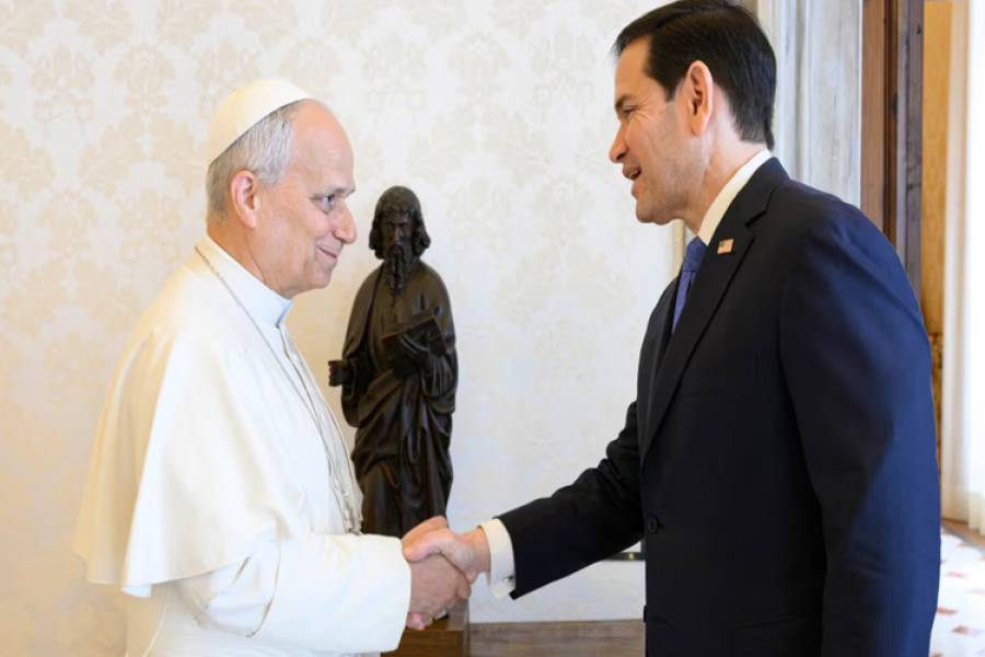 Marco Rubio se reunió con el papa León XIV en medio de la crisis con Trump
