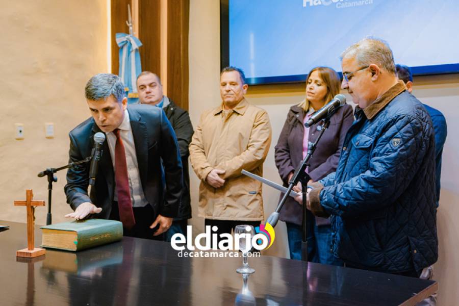 Jalil le tomó juramento a Rosales Matienzo como Fiscal de Estado