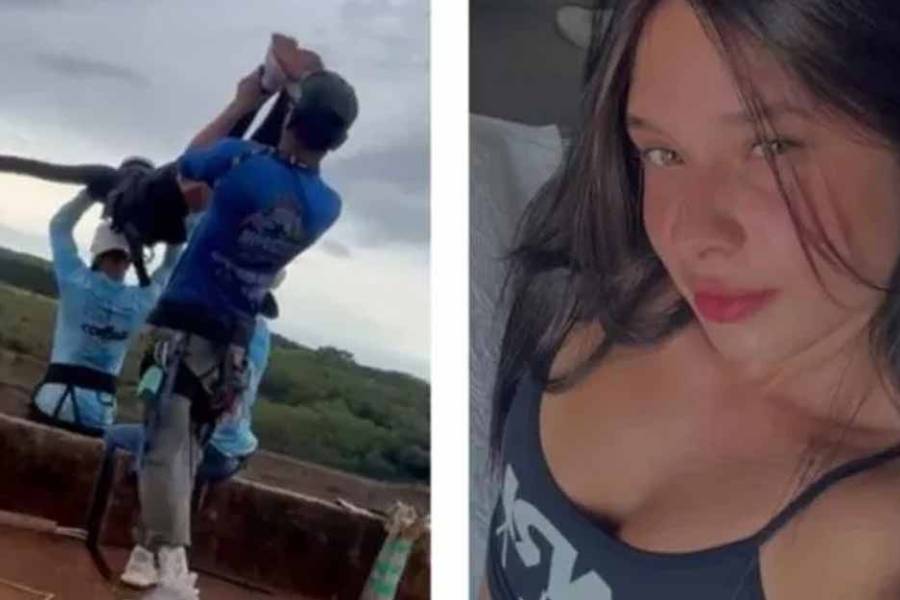 Aseguran que la joven arrojada al vacío sin soga en Brasil no murió en el acto