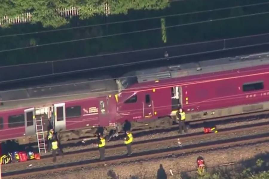 Brutal choque entre dos trenes en Inglaterra: hay al menos un muerto y 89 heridos