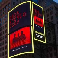 Soda Stereo ECOS llegó a Times Square antes de su gira por Estados Unidos