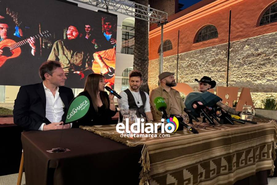Valen Vargas, Axel y Juan Fuentes eligieron los paisajes de Catamarca para grabar nuevas colaboraciones