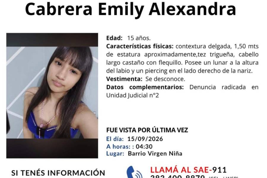 Se Busca a Emily Alexandra Cabrera