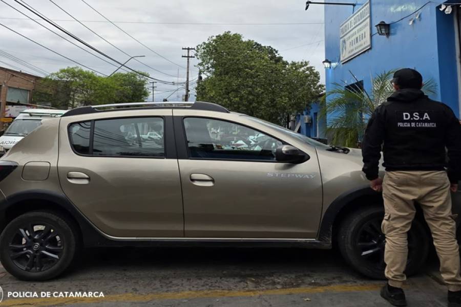 Secuestraron un vehículo requerido por la Justicia de Buenos Aires en la Capital catamarqueña