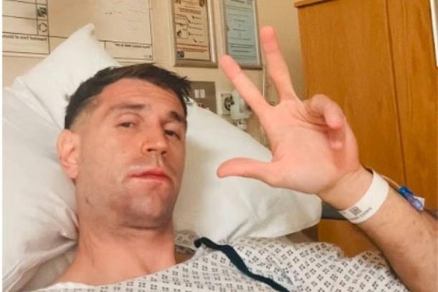 El Dibu Martínez llevó tranquilidad tras su operación de mandíbula: 