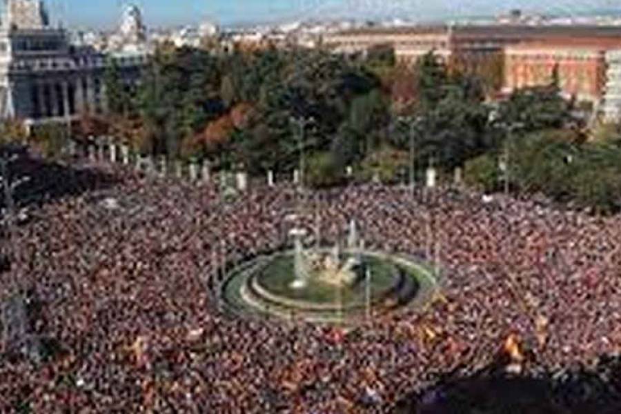 España: un millón de personas se manifestó contra Pedro Sánchez